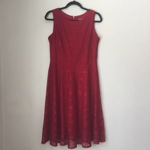 Danny and Nicole Red lace dress size 10